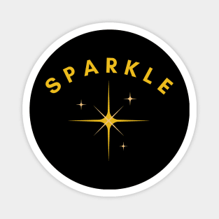 Sparkle - Golden Bling with Stars Magnet